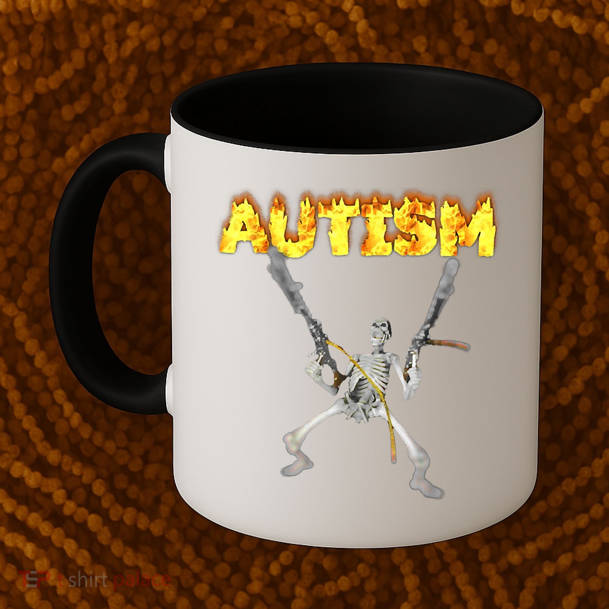 Autism Skeleton Meme Funny Coffee Mug