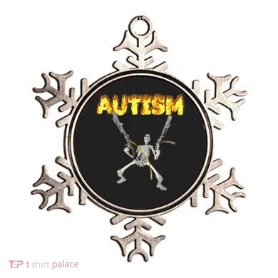 Autism Skeleton Meme Funny Ornament