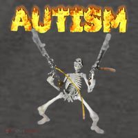 Autism Skeleton Meme Funny Vector Backpack thumb 2