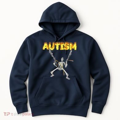 Autism Skeleton Meme Funny Hoodie
