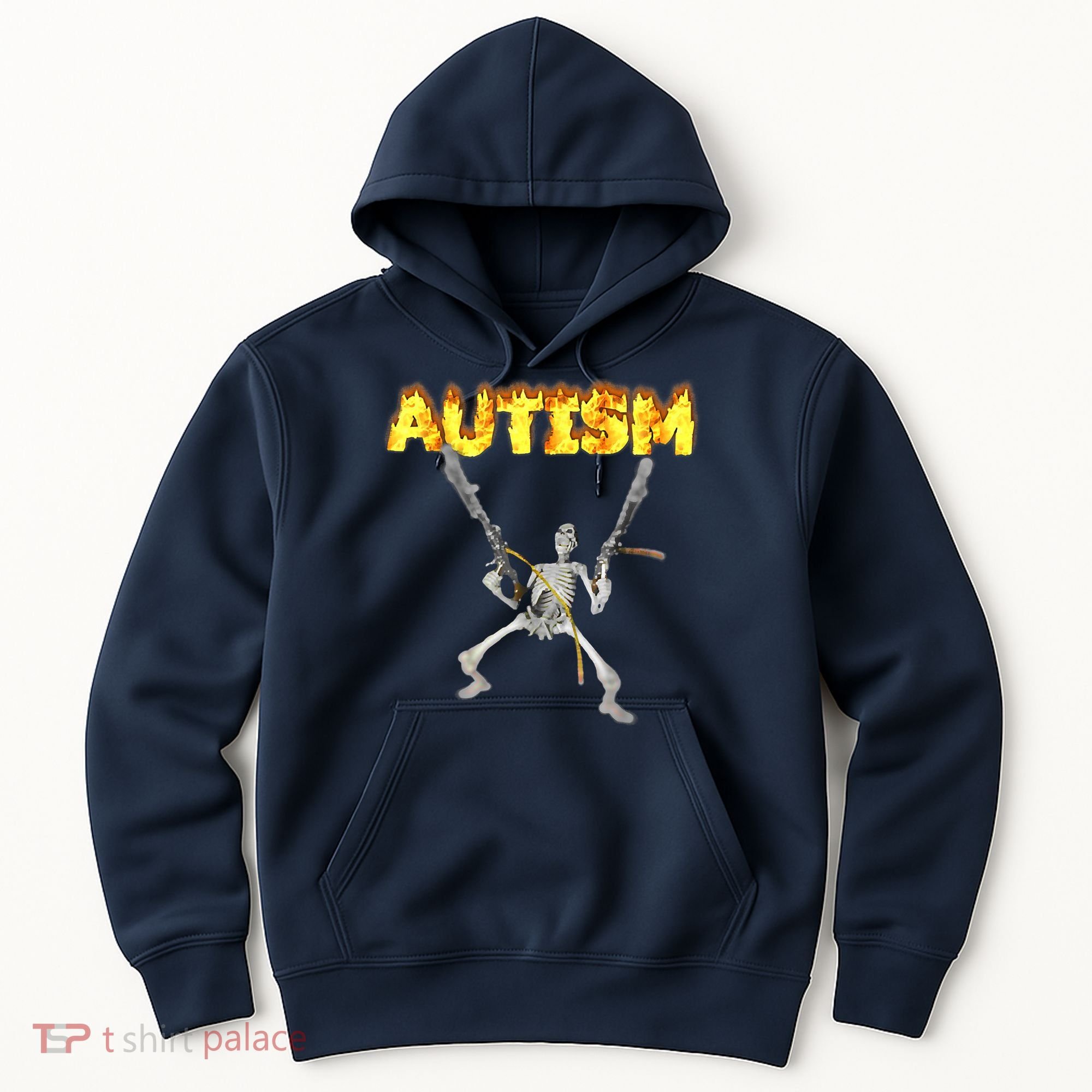 Autism Skeleton Meme Funny Hoodie