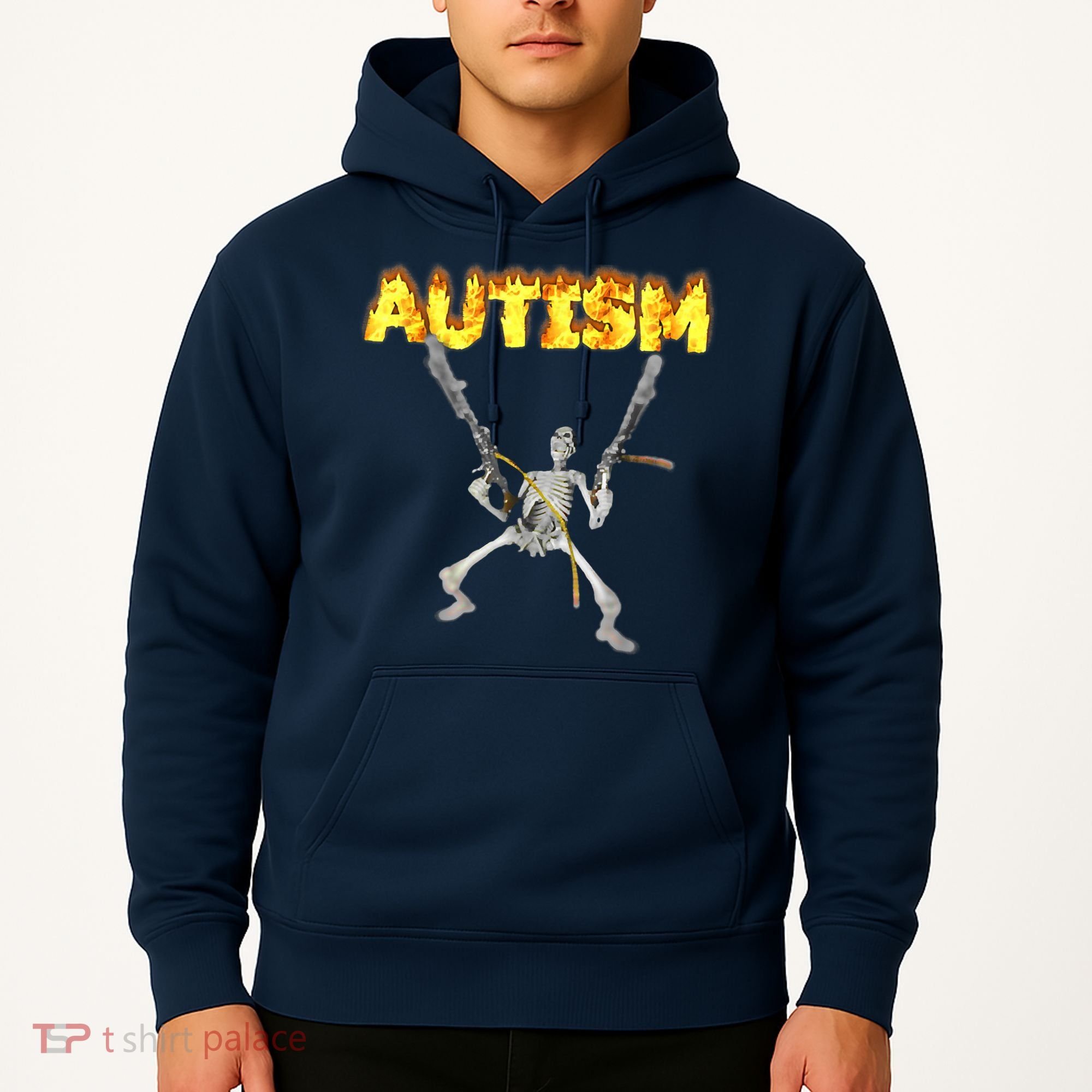 Autism Skeleton Meme Funny Hoodie