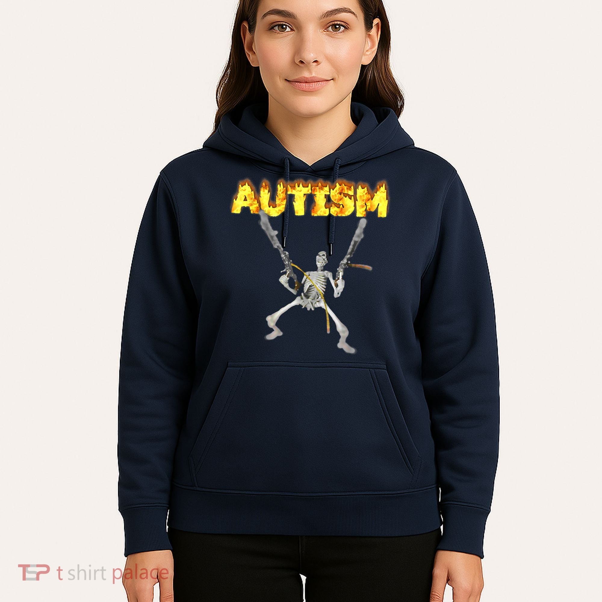 Autism Skeleton Meme Funny Hoodie