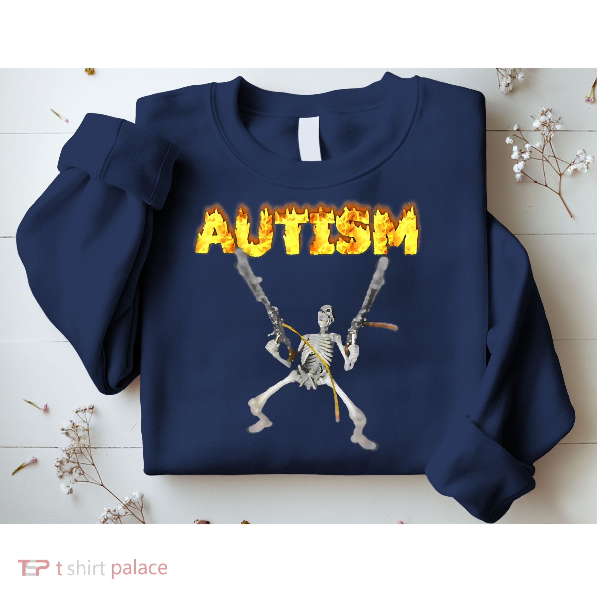 Autism Skeleton Meme Funny Sweatshirt