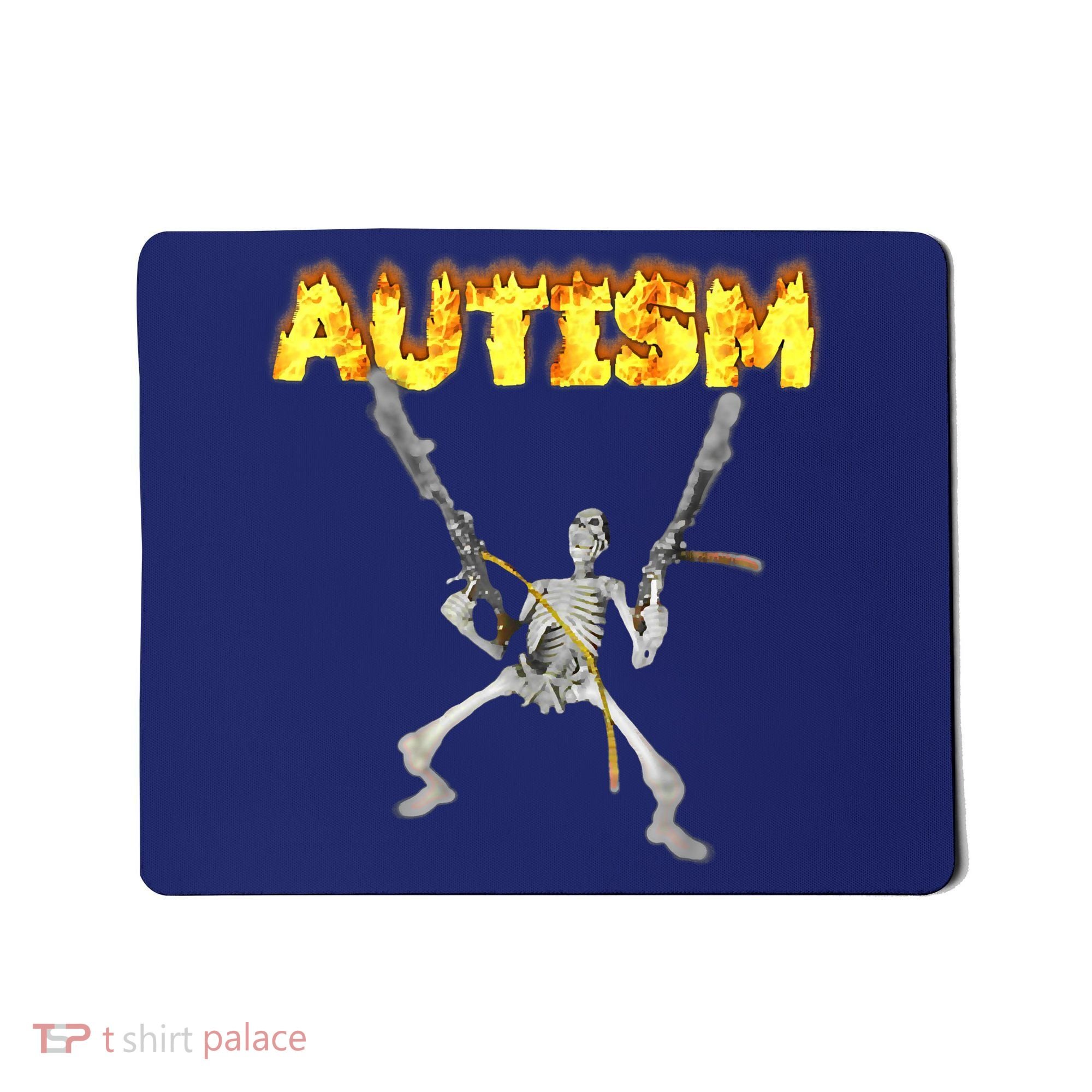 Autism Skeleton Meme Funny Mousepad