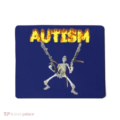 Autism Skeleton Meme Funny Mousepad