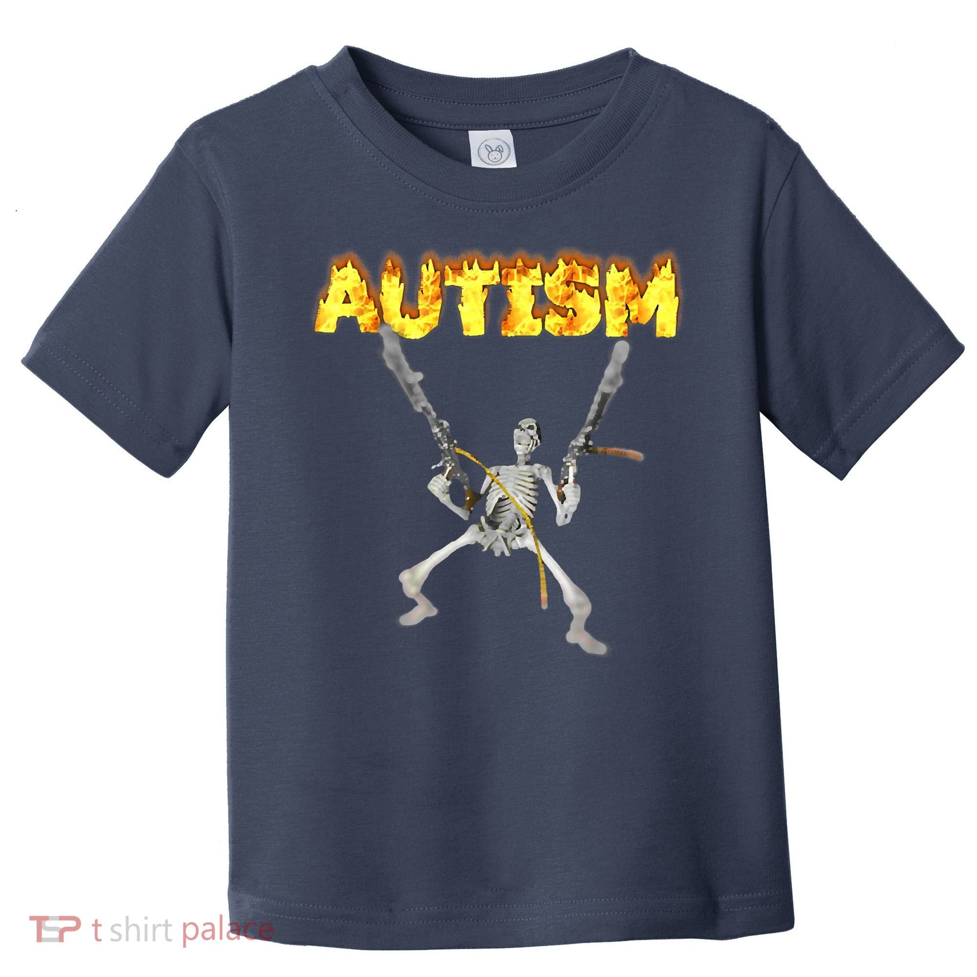 Autism Skeleton Meme Funny Toddler T-Shirt