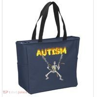 Autism Skeleton Meme Funny Tote Bag thumb 2
