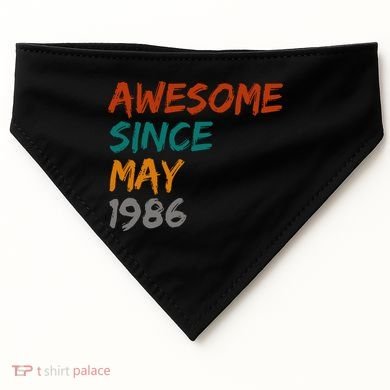 Awesome Since May 1986 USA-Made Doggie Bandana