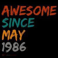 Awesome Since May 1986 Women's Hoodie thumb 2