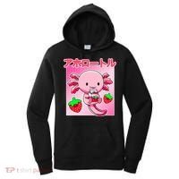 Axolotl Strawberry Milk Carton P.ink Kawaii Japanese Anime Women's Hoodie thumb 0