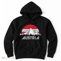 Austria öSterreich Mountains Sunset Austrian Flag Gift Hoodie thumb 0