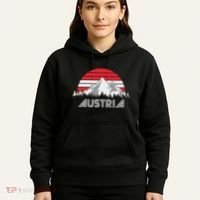 Austria öSterreich Mountains Sunset Austrian Flag Gift Hoodie thumb 5