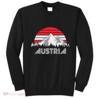 Austria öSterreich Mountains Sunset Austrian Flag Gift Sweatshirt thumb 0