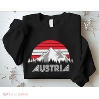 Austria öSterreich Mountains Sunset Austrian Flag Gift Sweatshirt thumb 2