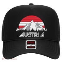 Austria öSterreich Mountains Sunset Austrian Flag Gift Hat thumb 0