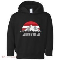 Austria öSterreich Mountains Sunset Austrian Flag Gift Toddler Hoodie thumb 0