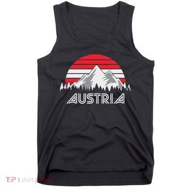 Austria öSterreich Mountains Sunset Austrian Flag Gift Tank Top