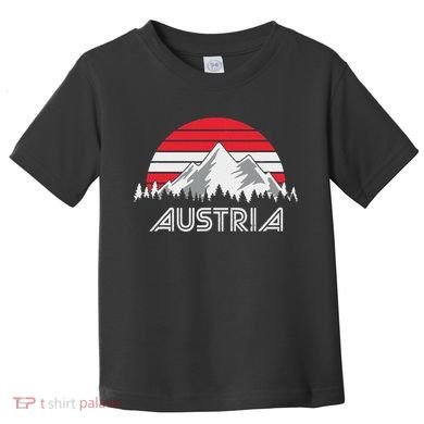 Austria öSterreich Mountains Sunset Austrian Flag Gift Toddler T-Shirt