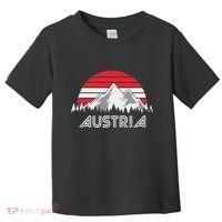 Austria öSterreich Mountains Sunset Austrian Flag Gift Toddler T-Shirt thumb 0