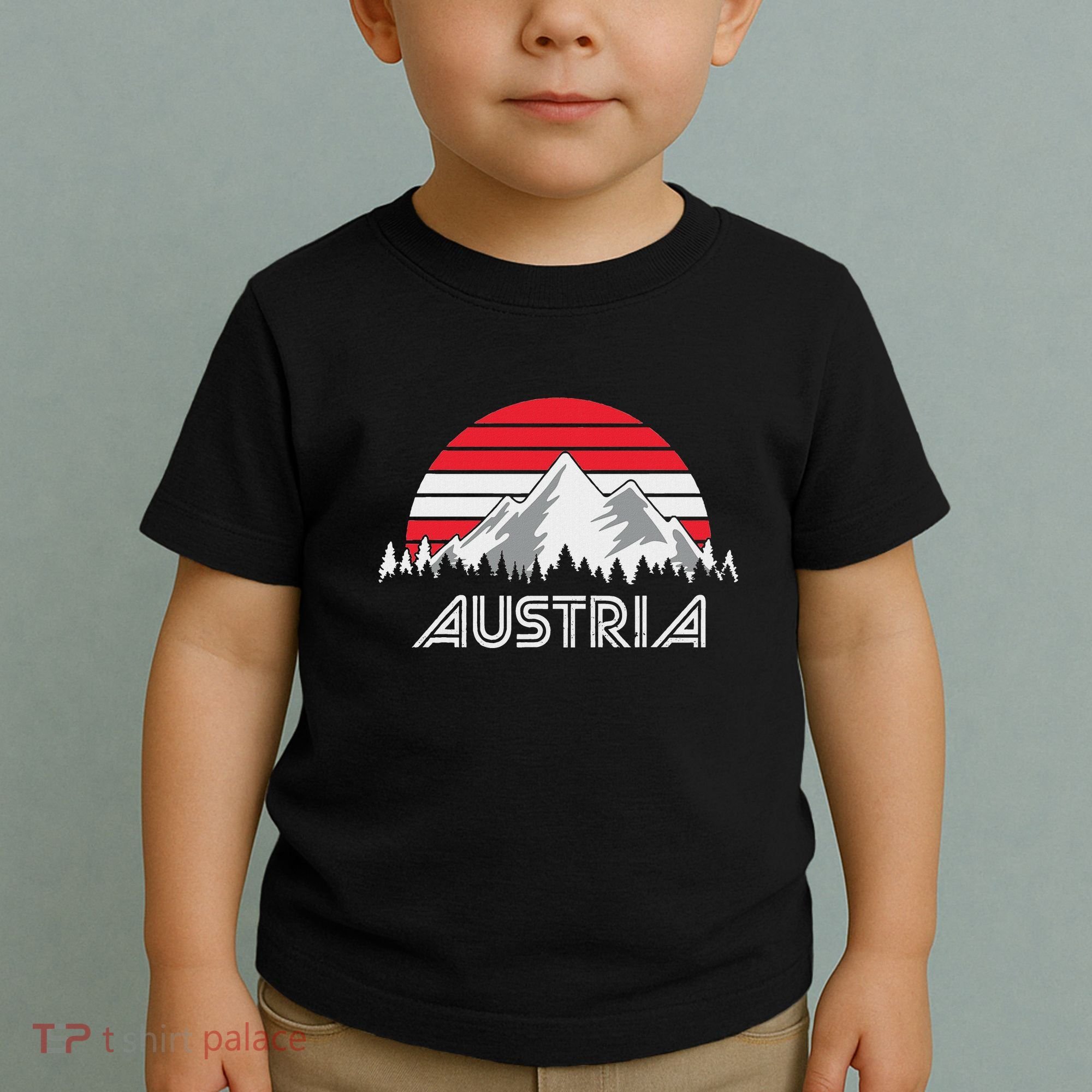 Austria öSterreich Mountains Sunset Austrian Flag Gift Toddler T-Shirt