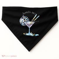 AprèS Ski Martini Winter Sport Christmas Meaningful Gift USA-Made Doggie Bandana thumb 0