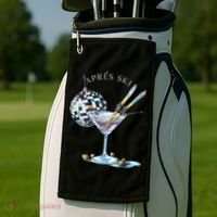 AprèS Ski Martini Winter Sport Christmas Meaningful Gift Golf Towel thumb 2