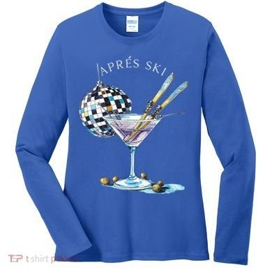 AprèS Ski Martini Winter Sport Christmas Meaningful Gift Women's Long Sleeve Shirt