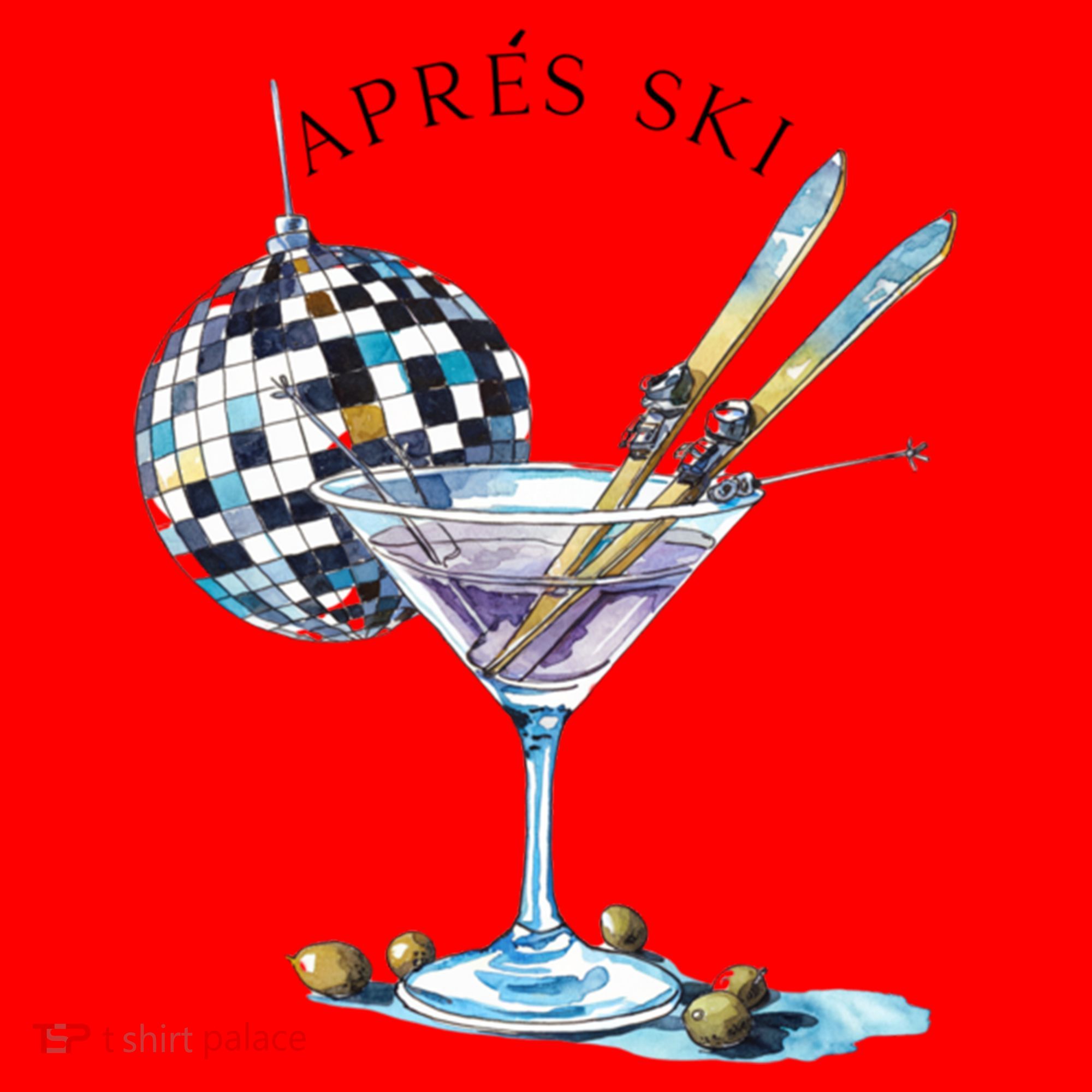 AprèS Ski Martini Winter Sport Christmas Meaningful Gift Santa Hat