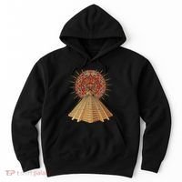 Ancient Sacred Mayan Aztec Calendar Pyramid Geometry Hoodie thumb 0