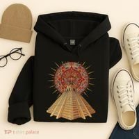 Ancient Sacred Mayan Aztec Calendar Pyramid Geometry Hoodie thumb 4