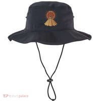 Ancient Sacred Mayan Aztec Calendar Pyramid Geometry Bucket Hat thumb 0