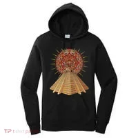 Ancient Sacred Mayan Aztec Calendar Pyramid Geometry Women's Hoodie thumb 0
