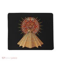 Ancient Sacred Mayan Aztec Calendar Pyramid Geometry Mousepad thumb 0