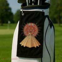 Ancient Sacred Mayan Aztec Calendar Pyramid Geometry Golf Towel thumb 2