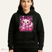 Axolotl Strawberry Milk Shake Anime Cute Kawaii Axolotl Hoodie thumb 5
