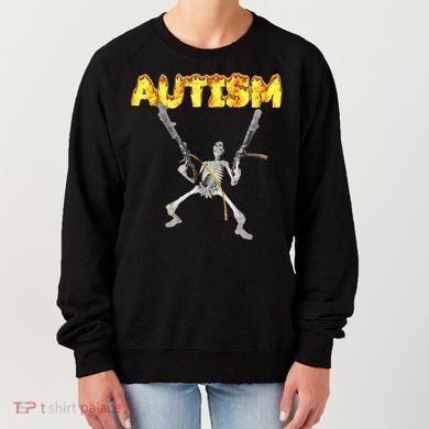 Autism Skeleton Meme Women's Sweatshirt