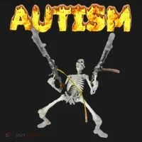 Autism Skeleton Meme Doggie Tank thumb 4