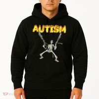 Autism Skeleton Meme Hoodie thumb 2