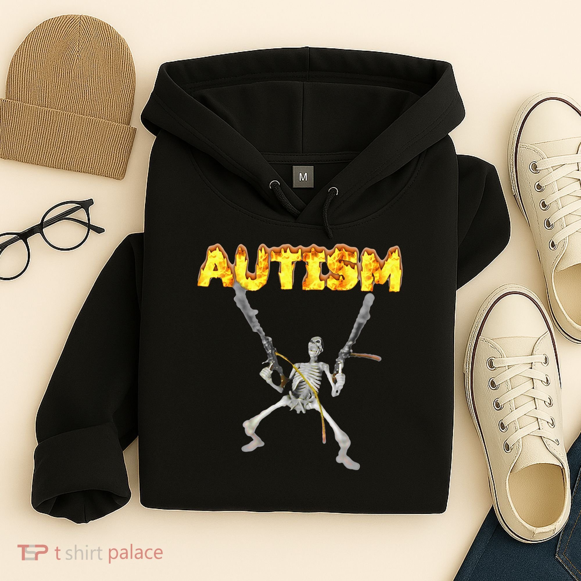 Autism Skeleton Meme Hoodie