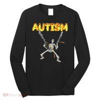 Autism Skeleton Meme Long Sleeve Shirt thumb 0