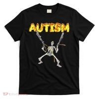 Autism Skeleton Meme T-Shirt thumb 0
