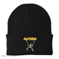 Autism Skeleton Meme Beanie thumb 0