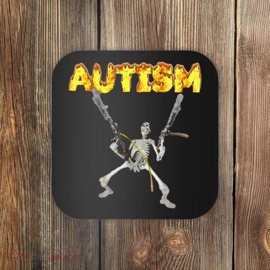Autism Skeleton Meme Coaster