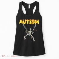 Autism Skeleton Meme Women's Tank Top thumb 0