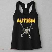 Autism Skeleton Meme Women's Tank Top thumb 3