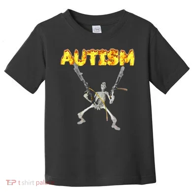 Autism Skeleton Meme Toddler T-Shirt