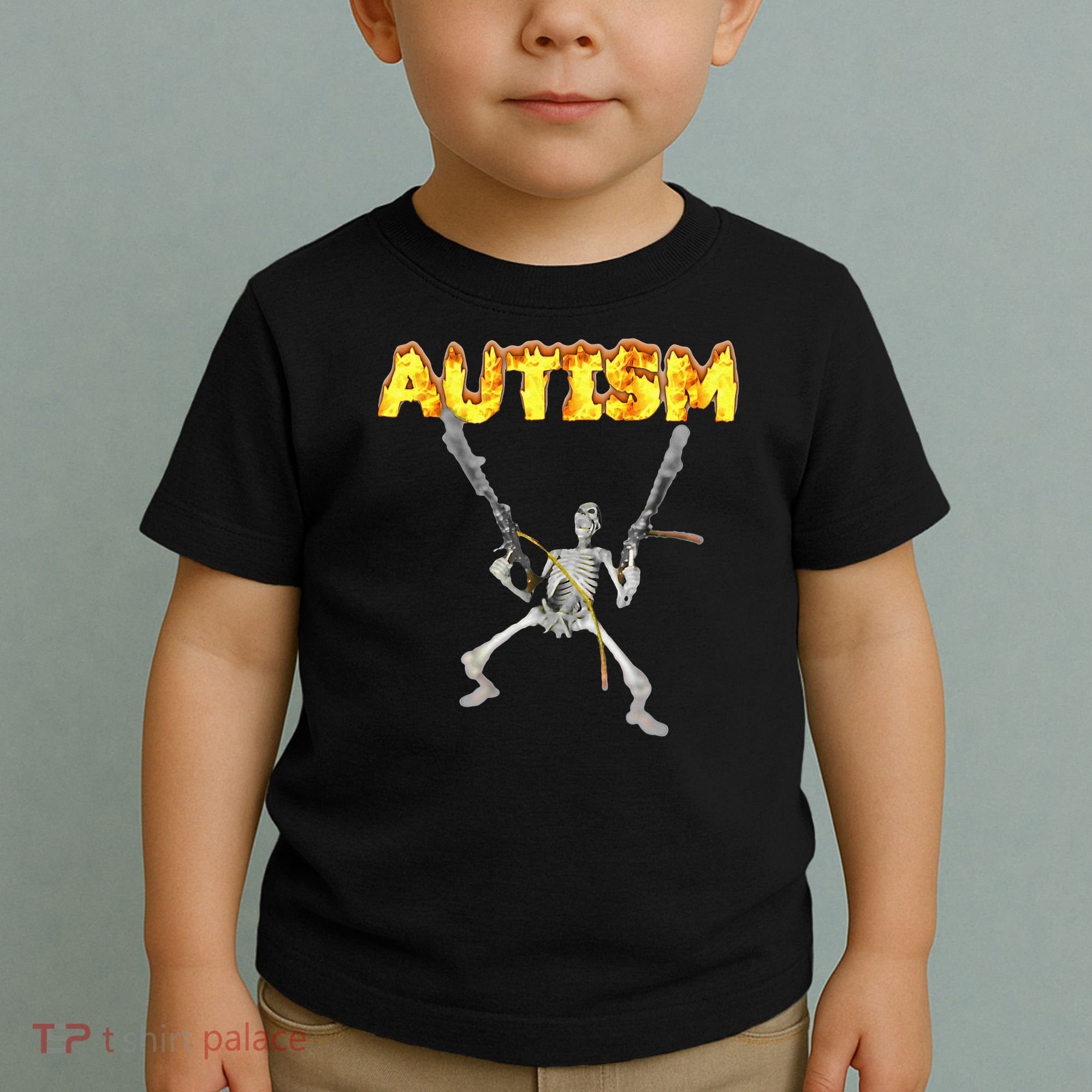 Autism Skeleton Meme Toddler T-Shirt