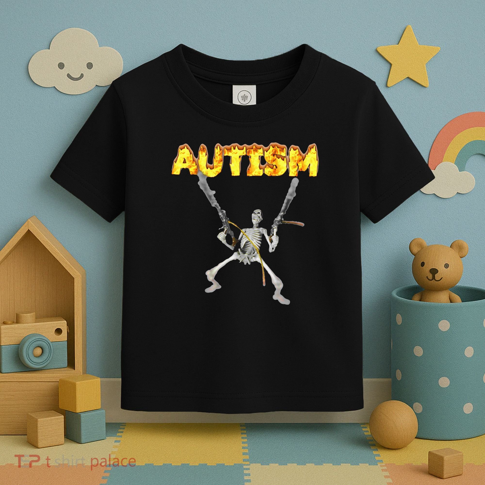 Autism Skeleton Meme Toddler T-Shirt