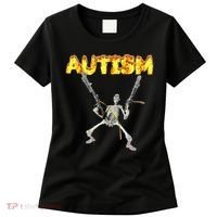Autism Skeleton Meme Women's T-Shirt thumb 0